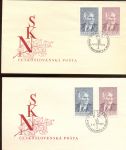 Obrázek k výrobku 1999 - 1950, ČSR II, FDC 03B/50, Výročí osvobození, a+b