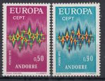 Obrázek k výrobku 6964 - 1971, Andorra (Francouzská pošta), 232/233, EUROPA, **