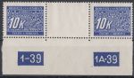 Obrázek k výrobku 10330 - 1939/1940, Protektorát, DL01/14, Doplatní, DČ, meziarší, **