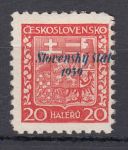 Obrázek k výrobku 12585 - 1939, Slovenský štát, 004, Přetisk Slovenský štát 1939, posun, **
