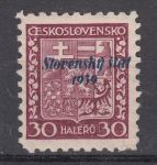 Obrázek k výrobku 12587 - 1939, Slovenský štát, 006, Přetisk Slovenský štát 1939, posun, **