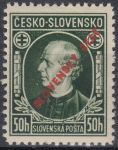 Obrázek k výrobku 12635 - 1939, Slovenský štát, 023A, Andrej Hlinka (kresba a s přítiskem SLOVENSKÝ ŠTÁT), o, **