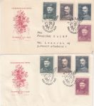 Obrázek k výrobku 14152 - 1948, ČSR II, FDC03A/48, XI. všesokolský slet - portréty, ⊙ 1a+1b