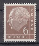 Obrázek k výrobku 14210 - 1954, Bundes, 0179, Výplatní známky: Spolkový prezident Theodor Heuss (I), **