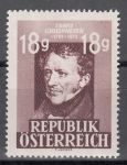 Obrázek k výrobku 8308 - 1947, Rakousko, 0802A, Výročí úmrtí F.Grillparzera, **