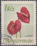 Obrázek k výrobku 15678 - 1967, ČSR II, 1633, Květiny botanických zahrad: Glottiphyllum davisii, ⊙
