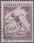 Obrázek k výrobku 15966 - 1953, ČSR II, 0748, Sjednocená tělovýchova: Motocyklové závody, ⊙