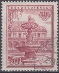 Obrázek k výrobku 15970 - 1955, ČSR II, 0853A, Mezinárodní výstava poštovních známek PRAGA 1955: Rotunda kaple u sv. Kříže, ⊙