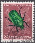 Obrázek k výrobku 16603 - 1951, Švýcarsko, 0565, Pro Juventute: Hmyz - Saturnia pyri, ⊙