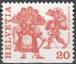 Obrázek k výrobku 17092 - 1977, Švýcarsko, 1102Do, Výplatní známka: Lidové zvyky ∗∗ 