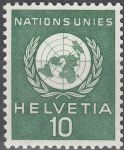 Obrázek k výrobku 17293 - 1955, Švýcarsko, 22, Emblém OSN ∗∗