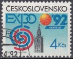 Obrázek k výrobku 17496 - 1992, ČSR II, 3003, MS v ledním hokeji Praha - Bratislava ⊙