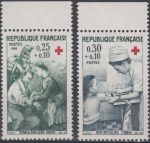 Obrázek k výrobku 17735 - 1965, Francie, 1532/1533, Červený kříž ∗∗