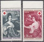 Obrázek k výrobku 17737 - 1967, Francie, 1607/1608, Červený kříž ∗∗