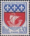 Obrázek k výrobku 18065 - 1963, Francie, 1420, Výplatní známka: Znaky měst ∗∗