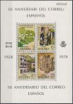 Obrázek k výrobku 18391 - 1978, Andora (Španělská pošta), 111/114St, Aršíkové vydání: 50 let Španělského poštovního úřadu, **