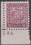 Obrázek k výrobku 18592 - 1929, ČSR I, 0250DČ, Výplatní známka: Státní znak ∗∗ 4blok