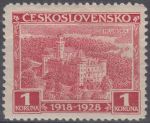 Obrázek k výrobku 18851 - 1926, ČSR I, 0221DČ, Výplatní známka: Hrady, krajiny, města - Pernštejn ∗∗