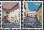 Obrázek k výrobku 19881 - 1987, Lichtenštejnsko, 0916/0917, EUROPA: Moderní architektura ⊙