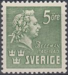 Obrázek k výrobku 20226 - 1940, Švédsko, 0277A/0278A, 200. výročí narození Carla Michaela Bellmana ∗∗ 