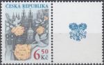 Obrázek k výrobku 20285 - 2003, Česko, 0380S3, Blahopřejná známka: Růže nad Prahou (II) ∗∗ 