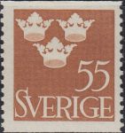 Obrázek k výrobku 20396 - 1948, Švédsko, 0333DSt, Výplatní známka: Král Gustaf V. ∗∗