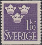 Obrázek k výrobku 20398 - 1948, Švédsko, 0336A, Výplatní známka: Tři korunky ∗∗
