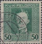 Obrázek k výrobku 23092 - 1917/1918, Rakousko (Polní pošta), 57, Výplatní známka: Císař Karel I. ⊙