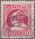 Obrázek k výrobku 23099 - 1916, Rakousko (Polní pošta), 50, Novinová známka: Hlava Merkura ⊙