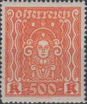 Obrázek k výrobku 23626 - 1922/1924, Rakousko, 0400B, Výplatní známka: Hlava ženy ∗