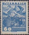 Obrázek k výrobku 23986 - 1934, Rakousko, 0580, Výplatní známka: Rakouské lidové kroje ∗
