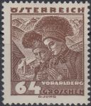 Obrázek k výrobku 23987 - 1934, Rakousko, 0581, Výplatní známka: Rakouské lidové kroje ∗