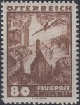 Obrázek k výrobku 24008 - 1935, Rakousko, 0606, Letecká známka: Letadlo nad krajinou - Vídeň ∗∗