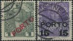 Obrázek k výrobku 24261 - 1908/1913, Rakousko, DL034/044, Doplatní známky: Velká číslice, dvojhlavý orel ⊙
