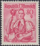Obrázek k výrobku 24459 - 1948, Rakousko, 0907, Výplatní známka: Kroje - Štýrsko ∗∗