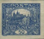 Obrázek k výrobku 25522 - 1919, ČSR I, 0015, Výplatní známka: Hradčany ∗