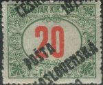 Obrázek k výrobku 26042 - 1919, ČSR I, 0135VV, PČ 1919: Doplatní známka z let 1915-1918 (červené číslice) ∗