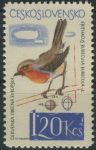 Obrázek k výrobku 28154 - 1964, ČSR II, 1404, Lesní a zahradní ptactvo: Datel černý ∗∗