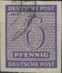 Obrázek k výrobku 28253 - 1945, Sovětská okupační zóna (Západní Sasko), 116Y, Výplatní známka: Číslice (I) ⊙