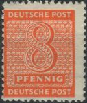 Obrázek k výrobku 28260 - 1945, Sovětská okupační zóna (Západní Sasko), 120/123X, Výplatní známky: Číslice ∗∗
