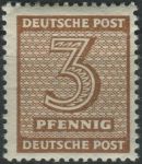 Obrázek k výrobku 28261 - 1945, Sovětská okupační zóna (Západní Sasko), 116Y, Výplatní známka: Číslice (I) ∗