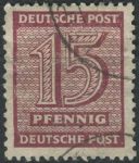 Obrázek k výrobku 28443 - 1945, Sovětská okupační zóna (Západní Sasko), 132X, Výplatní známka: Číslice (II) ⊙