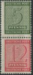 Obrázek k výrobku 28448 - 1945, Sovětská okupační zóna (Západní Sasko), 130XVV, Výplatní známky: Číslice (II) ∗∗