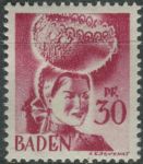 Obrázek k výrobku 29033 - 1948, Francouzská okupační zóna (Bádensko), 20, Výplatní známka: Osobnosti a obrázky z Bádenska (II): Zámek Rastatt ∗