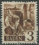 Obrázek k výrobku 29036 - 1947, Francouzská okupační zóna (Bádensko), 04, Výplatní známka: Osobnosti a obrázky z Bádenska (I): Johann Peter Hebel ⊙