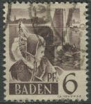 Obrázek k výrobku 29037 - 1948, Francouzská okupační zóna (Bádensko), 14aII, Výplatní známka: Osobnosti a obrázky z Bádenska (II): Johann Peter Hebel ⊙