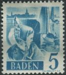 Obrázek k výrobku 29354 - 1948, Francouzská okupační zóna (Bádensko), 29aVIII, Výplatní známka: Osobnosti a obrázky z Bádenska (III): Zámek Rastatt ∗