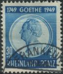 Obrázek k výrobku 29744 - 1948, Francouzská okupační zóna (Porýní Falc), 40, Výplatní známka: Obrázky z Porýní-Falc (III): Porta Nigra, Trevír ⊙