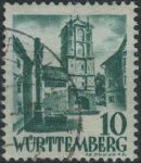 Obrázek k výrobku 29918 - 1949, Francouzská okupační zóna (Württembersko-Hohenzollernsko), 31, Výplatní známka: Osobnosti z Württemberska-Hohenzollernska (III): Friedrich Hölderlin ⊙