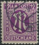 Obrázek k výrobku 30261 - 1945, Americká a Britská okupační zóna, 006, Výplatní známka: \"M\" v oválu ⊙